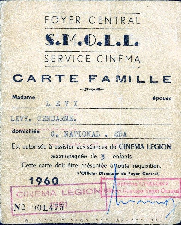 CARTE D ACCES CINEMA LEGION 1960.JPG